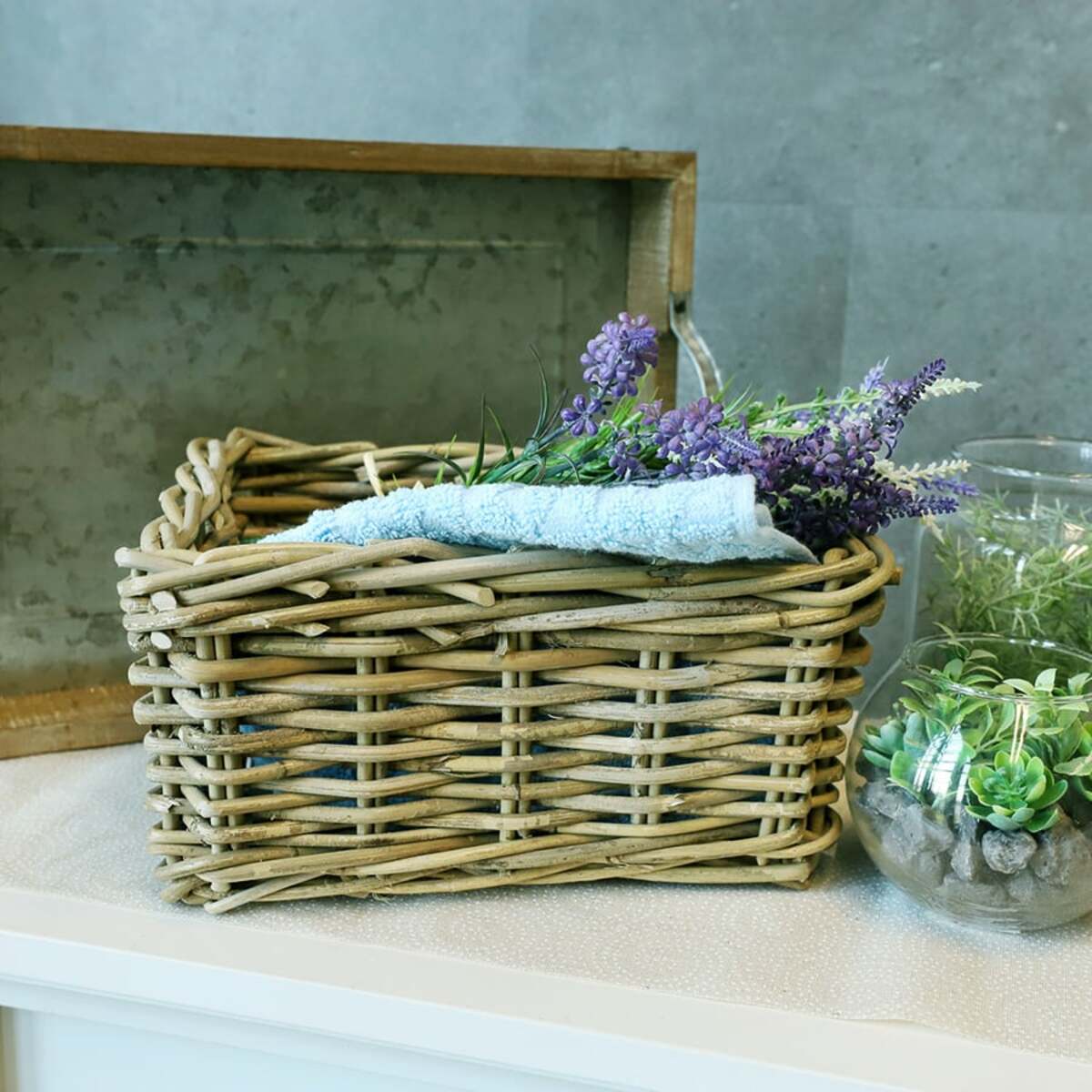 Bild 1 von Rattankorb Bali aus Weidengeflecht 29x25x14cm