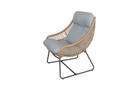 Bild 3 von Happy Home 2 tlg. Casual Set HGS48-GRA helles Rattan mit Sitzkissen in grau