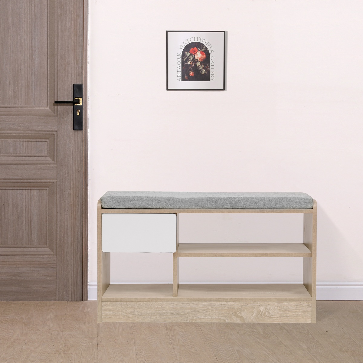 Bild 1 von Happy Home Sitzbank Mit Schuhablage HFH24-HOL Holz