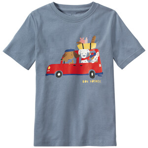 Kinder T-Shirt mit Hunde-Motiv BLAU