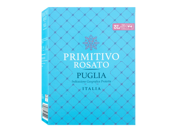 Bild 1 von Primitivo Rosato Puglia IGP 3,0-l-Bag-in-Box trocken, Roséwein 2022 - Mindestbestellmenge: 6