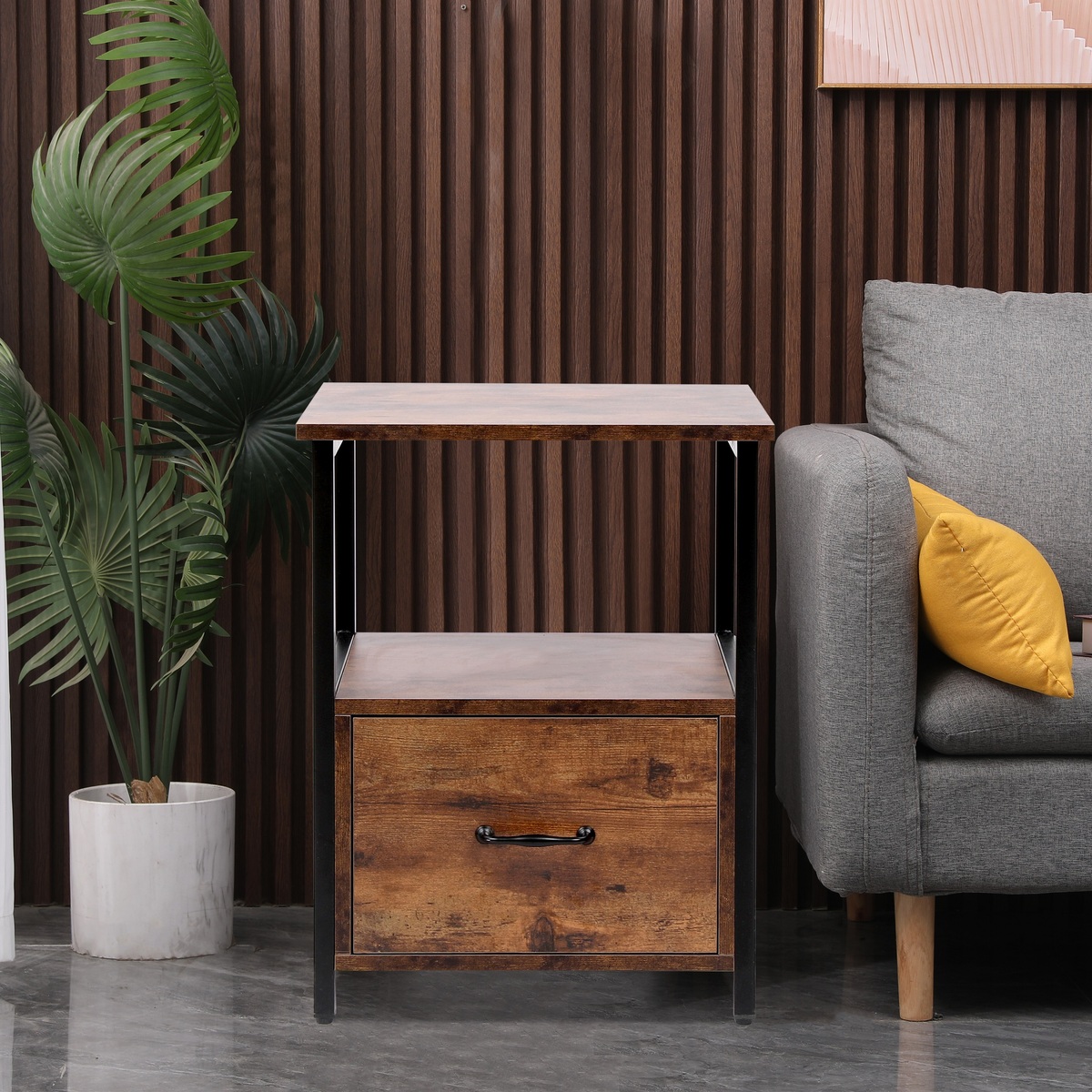 Bild 2 von Happy Home Nachttisch Kommode HSB12-HOL Holz