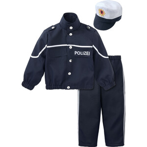 Kostüm-Set Polizist mit Mütze DUNKELBLAU