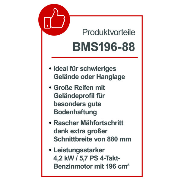 Bild 4 von Scheppach Balkenmäher BMS196-88