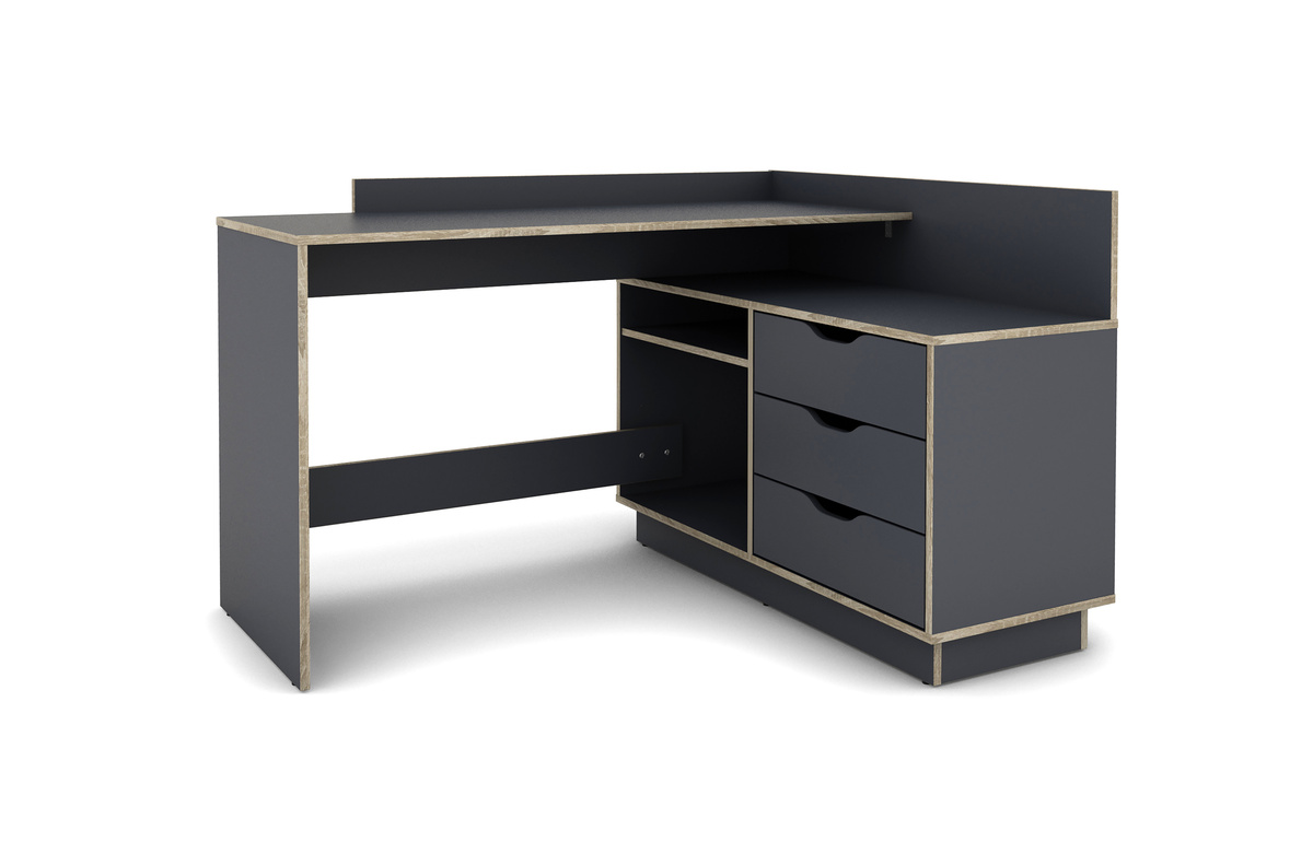 Bild 3 von byLIVING BELFAST Winkelschreibtisch BELFAST, B 129x H 83,5x T 105 cm