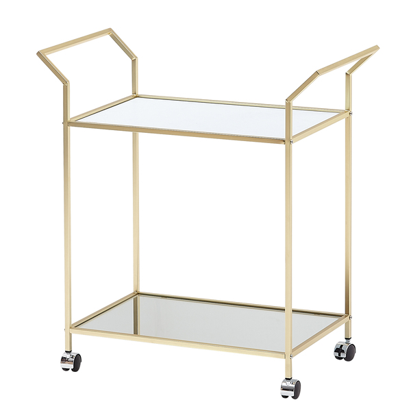 Bild 1 von Servierwagen Gold 73x78x37 cm Glas / Metall