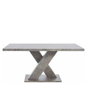 Esszimmer Tisch in Beton Grau X-Füßen