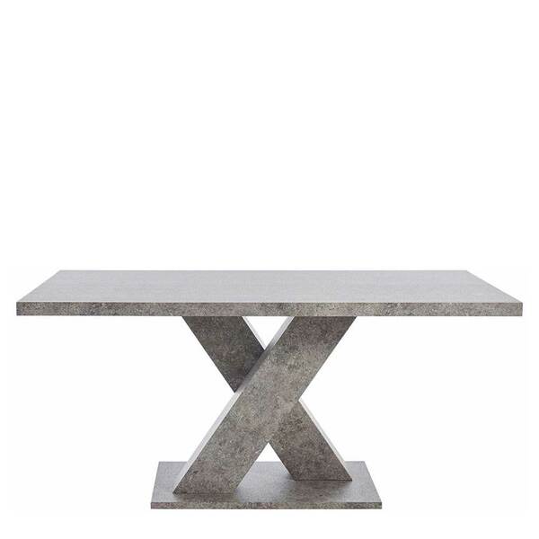 Bild 1 von Esszimmer Tisch in Beton Grau X-Füßen