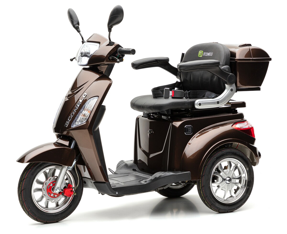 Bild 2 von Elektrodreirad Roller 25 km/h  ECONELO BILLY Braun