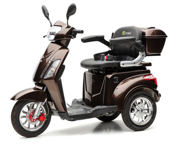 Bild 2 von Elektrodreirad Roller 25 km/h  ECONELO BILLY Braun