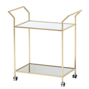 Bild 2 von Servierwagen Gold 73x78x37 cm Glas / Metall