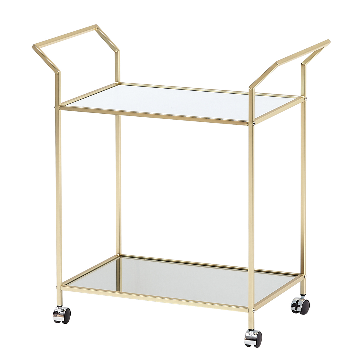 Bild 2 von Servierwagen Gold 73x78x37 cm Glas / Metall