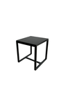 Bild 3 von Happy Home 3 tlg. Bistro Set HGE47-SDB schwarz mit dunkelblauen Sitzkissen