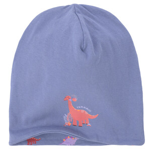 Mädchen Mütze mit Dino-Motiv LILA