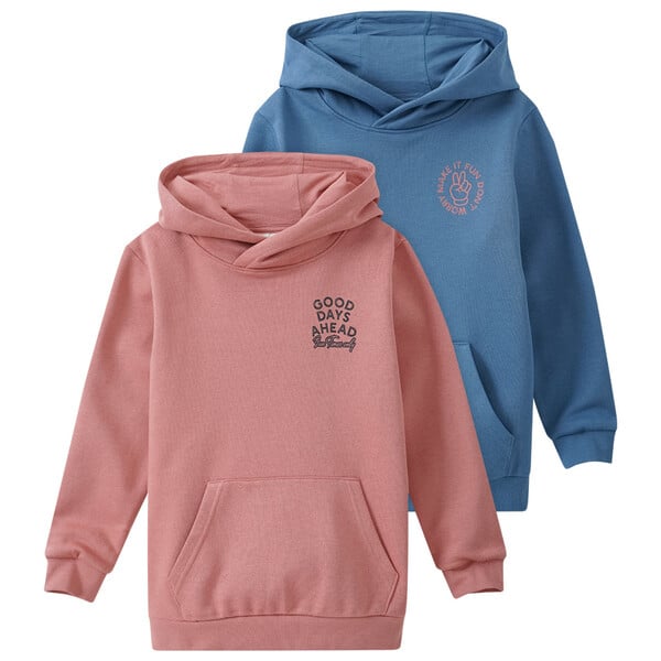 Bild 1 von 2 Jungen Hoodies mit kleinem Print TERRACOTTA / BLAUGRAU