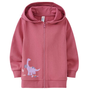 Mädchen Sweatjacke mit Dino-Print BEERE