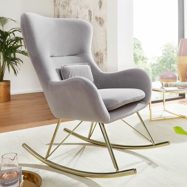 Bild 3 von Schaukelstuhl 101 x 89 x 74 cm Grau