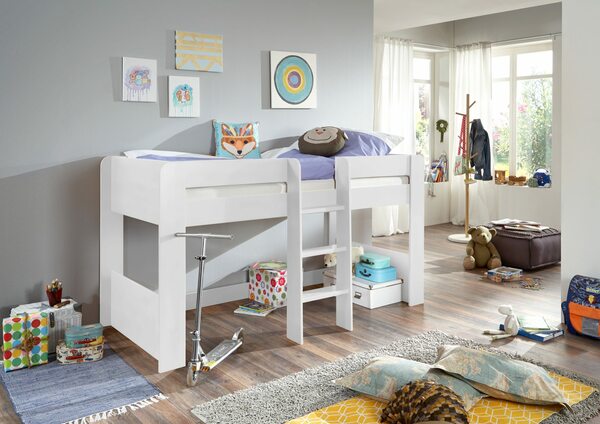 Bild 2 von Relita Halbhochbett ANDI Liegefläche 90 x 200 cm Dekor weiß