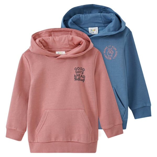 Bild 1 von 2 Jungen Hoodies mit kleinem Print TERRACOTTA / BLAUGRAU