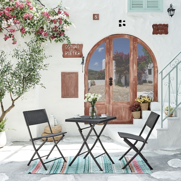 Bild 1 von Happy Home 3 tlg. Bistro Set HGE46-SCH schwarz