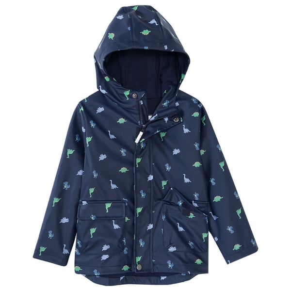 Bild 1 von Kinder Regenjacke mit Dinos allover DUNKELBLAU