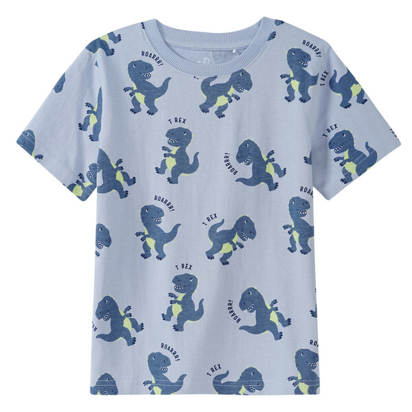 Bild 1 von Jungen T-Shirt mit Dinos allover HELLBLAU