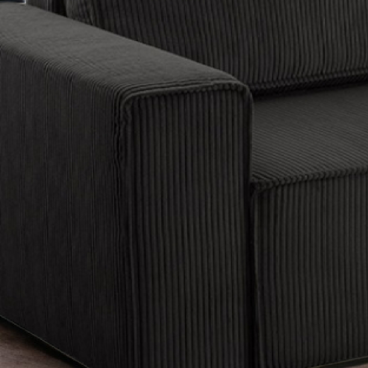 Bild 3 von Wohnlandschaft Ecksofa Anthrazit Genf Cord XL mit Bett Kopfteilverstellung Bett Sofa Schlafsofa Otto