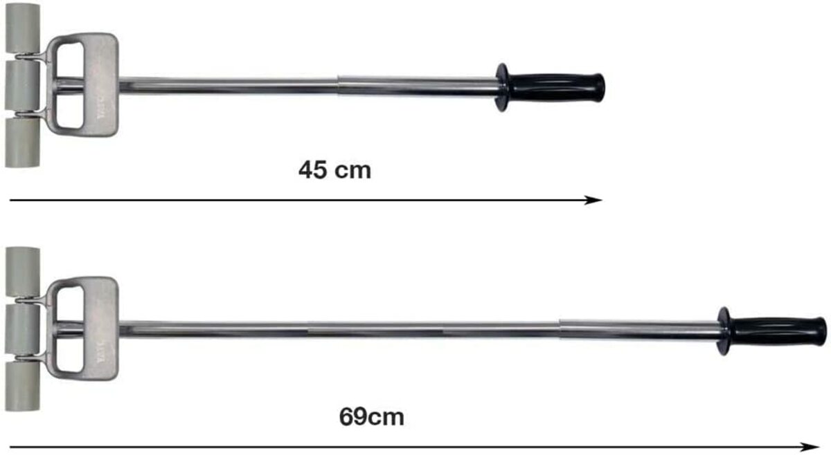 Bild 4 von Yato Andruckrolle Ø38/190mm Teleskop-Stahlgriff 450-690mm