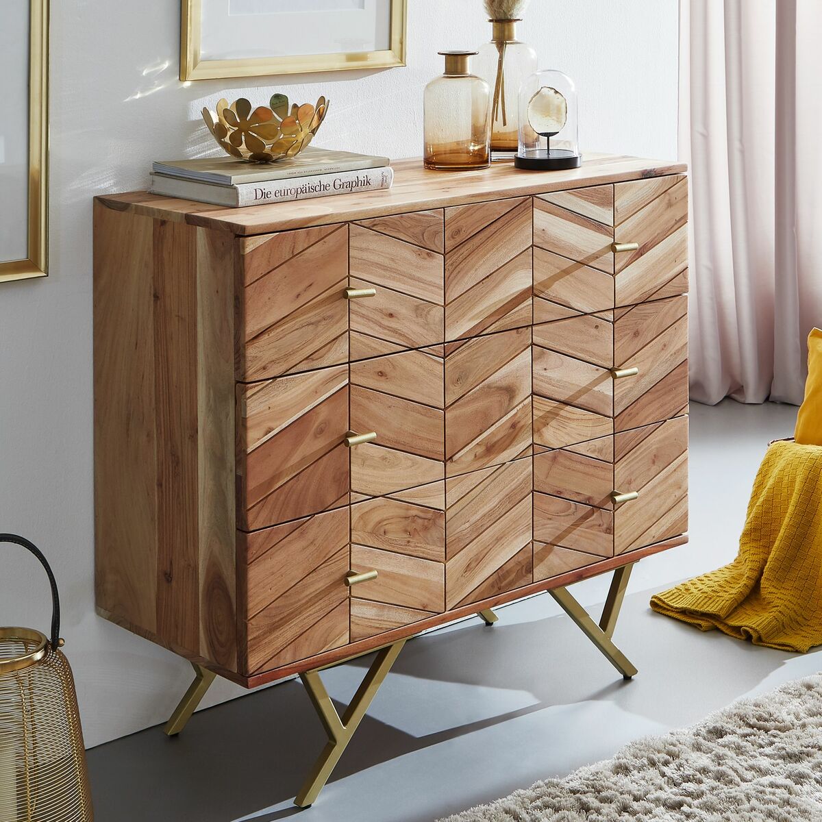 Bild 2 von Sideboard 90 x 86 x 40 cm Braun