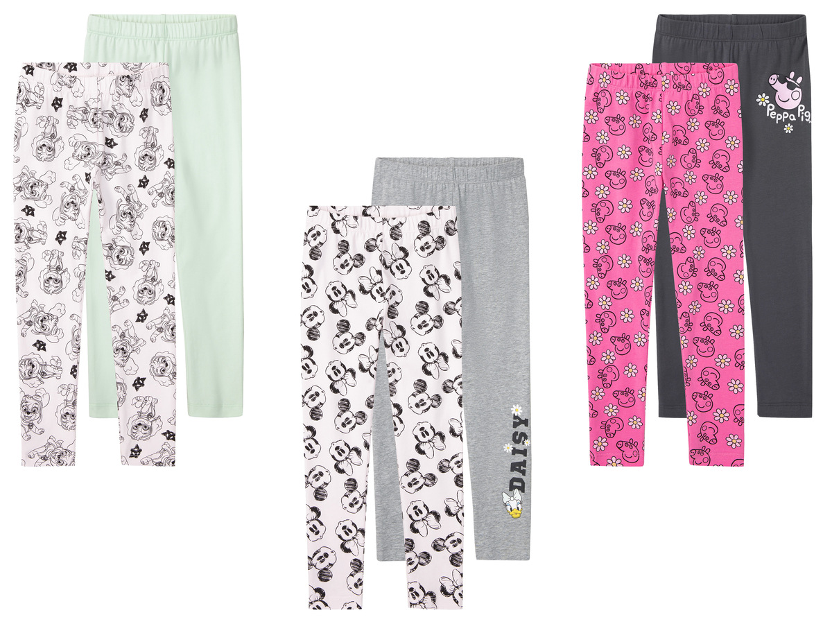 Bild 1 von Kleinkinder/Kinder Leggings, 2 Stück, hoher Baumwollanteil