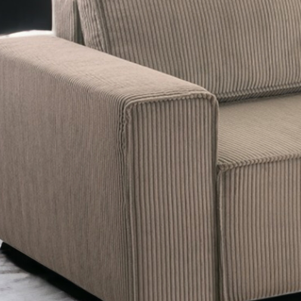 Bild 2 von Wohnlandschaft Ecksofa Genf Cord XL mit Bett Kopfteilverstellung Bett Sofa Schlafsofa Ottomane recht