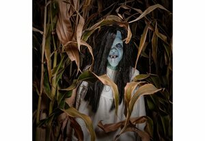 Goods+Gadgets Hexen-Kostüm »Hexen Maske aus Latex«, Geist Vollmaske Halloween Party Kostüm Verkleidung