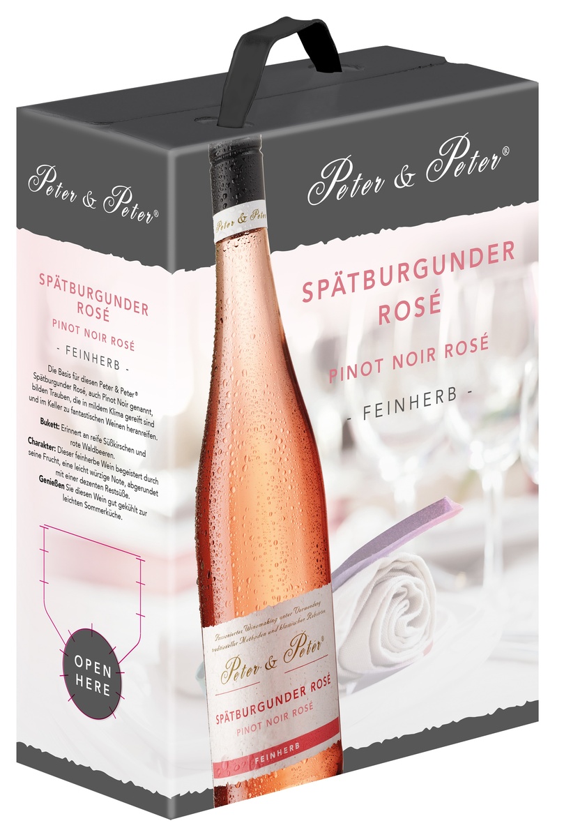 Bild 1 von Peter & Peter Spätburgunder Rosé feinherb 3l
