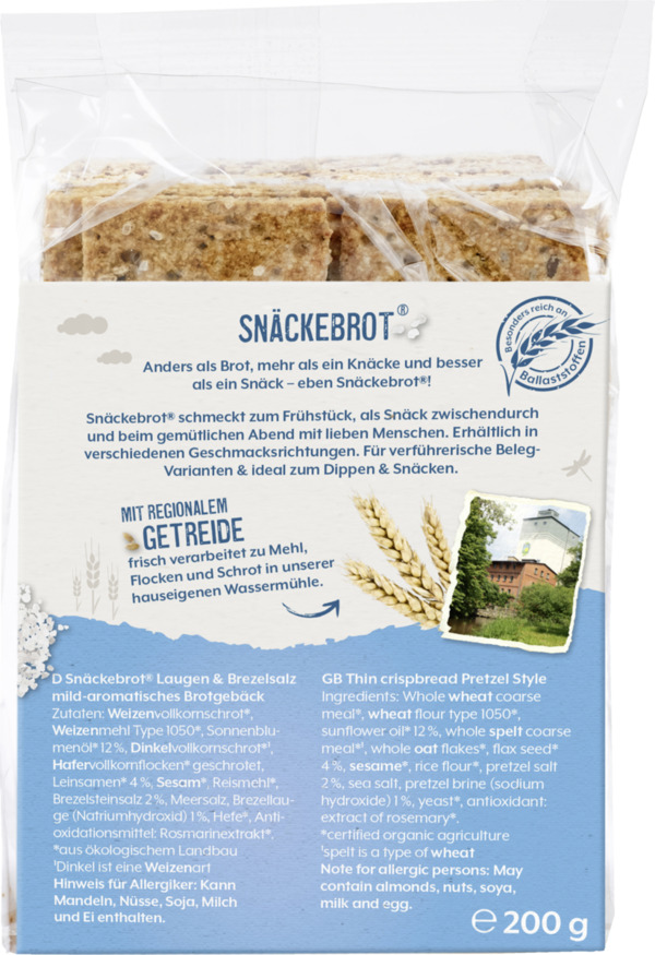 Bild 4 von Bohlsener Mühle Bio Snäckebrot Laugen & Brezelsalz Bioland