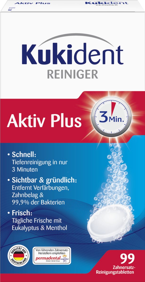 Bild 2 von Kukident Aktiv Plus Reiniger Gebissreiniger-Tabs