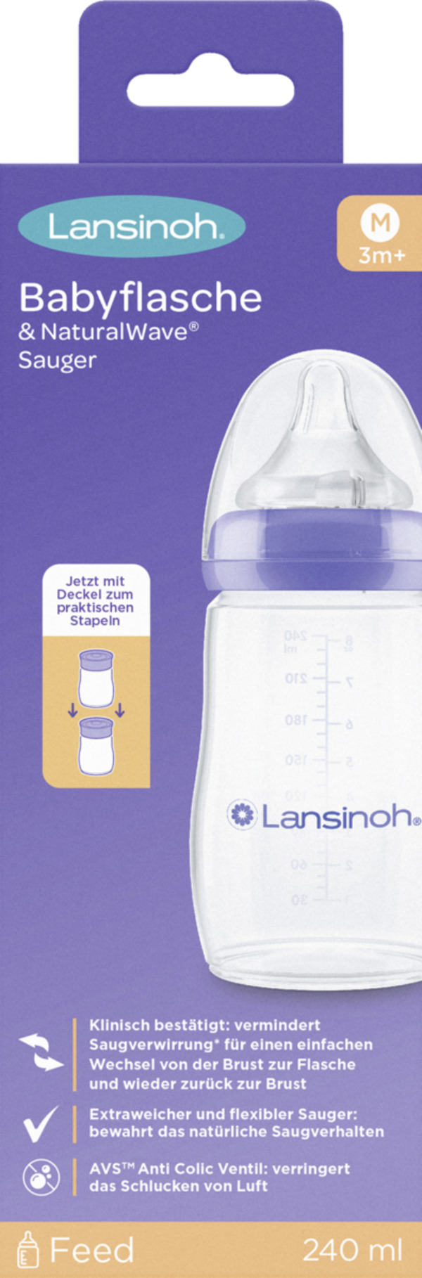 Bild 1 von Lansinoh NaturalWave® Babyflasche Gr. M