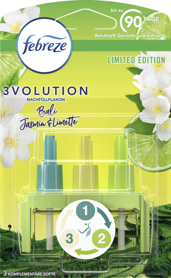 Bild 1 von febreze 3Volution Bali Jasmin & Limette Nachfüllflakon