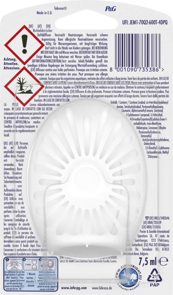 Bild 2 von febreze Bad Lufterfrischer Vanille