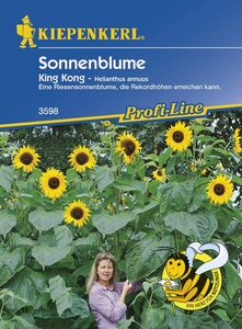 Kiepenkerl Sonnenblume King Kong
, 
Helianthus annuus, Inhalt: ca. 15 Pflanzen