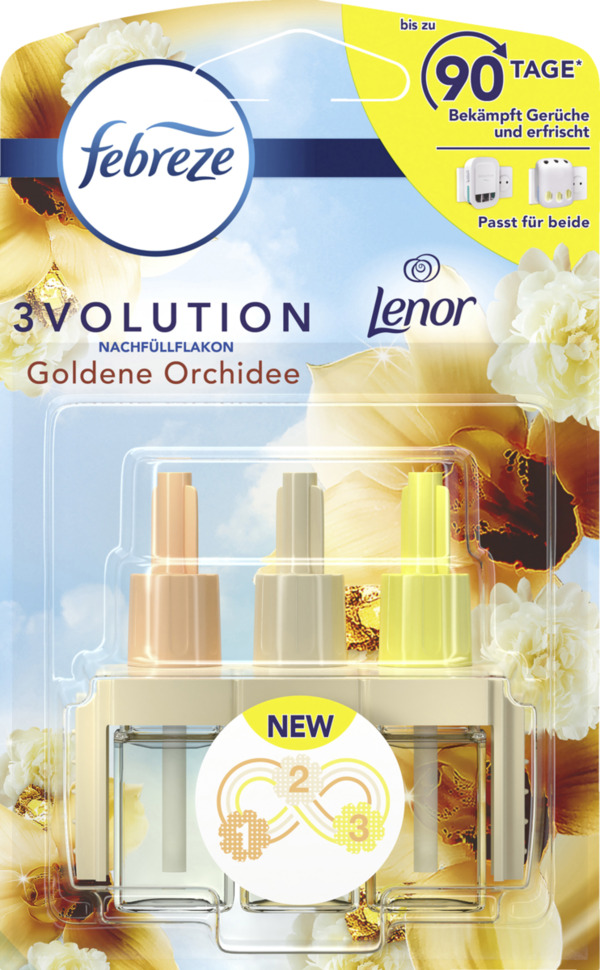 Bild 1 von febreze 3Volution Goldene Orchidee Nachfüllflakon