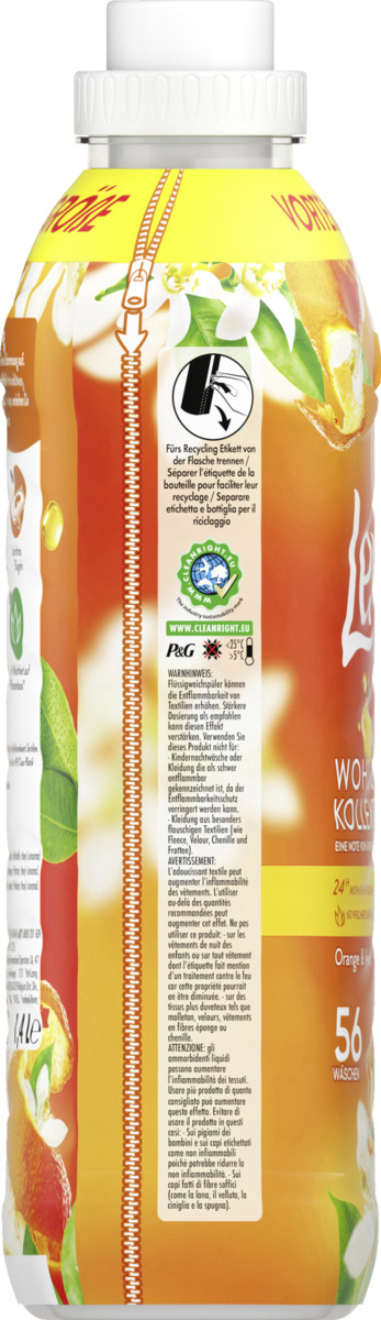 Bild 3 von Lenor Weichspüler Orange & Verbena Flasche 56WL