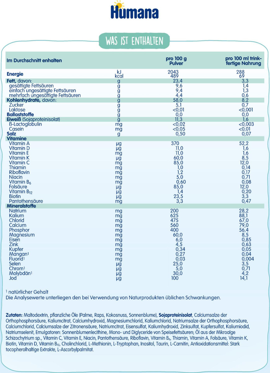 Bild 2 von Humana SL Expert von Geburt an