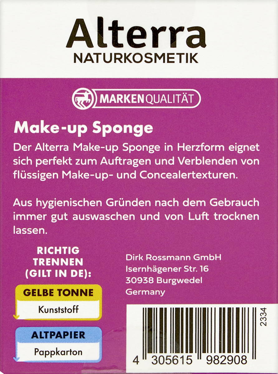 Bild 2 von Alterra NATURKOSMETIK Lovely Make-up Sponge
