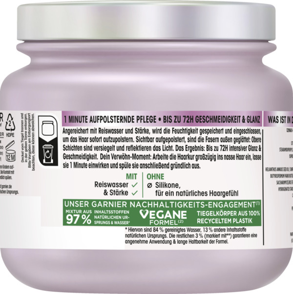 Bild 2 von Garnier Wahre Schätze 1-Minute Haarkur Reiswasser Ritual