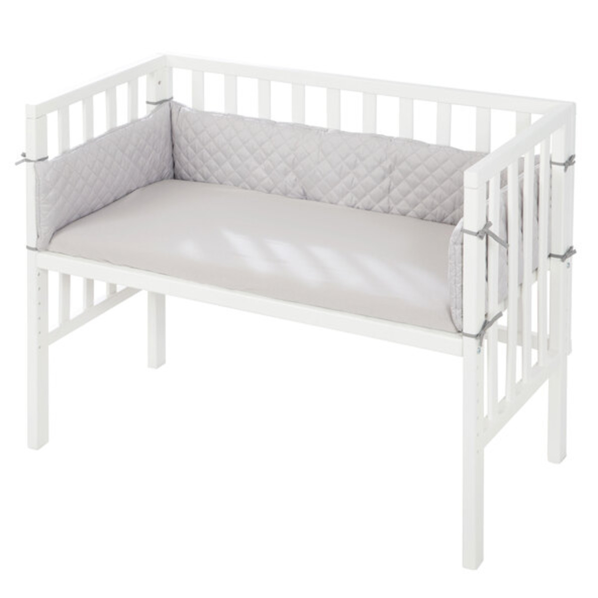 Bild 1 von Roba 2-in-1 Beistellbett, inkl. Decke in Strickoptik, weiß