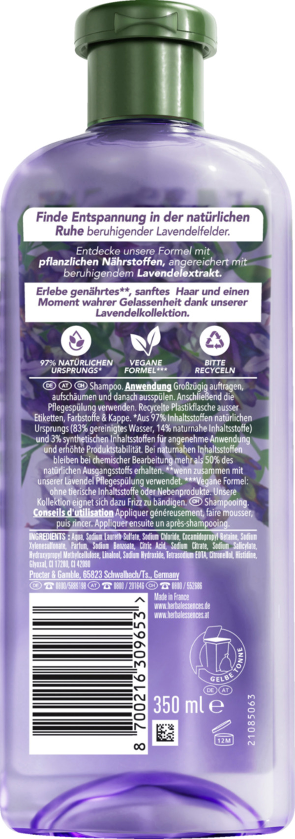 Bild 2 von Herbal Essences Haarshampoo Sanfte Reinigung Lavendel