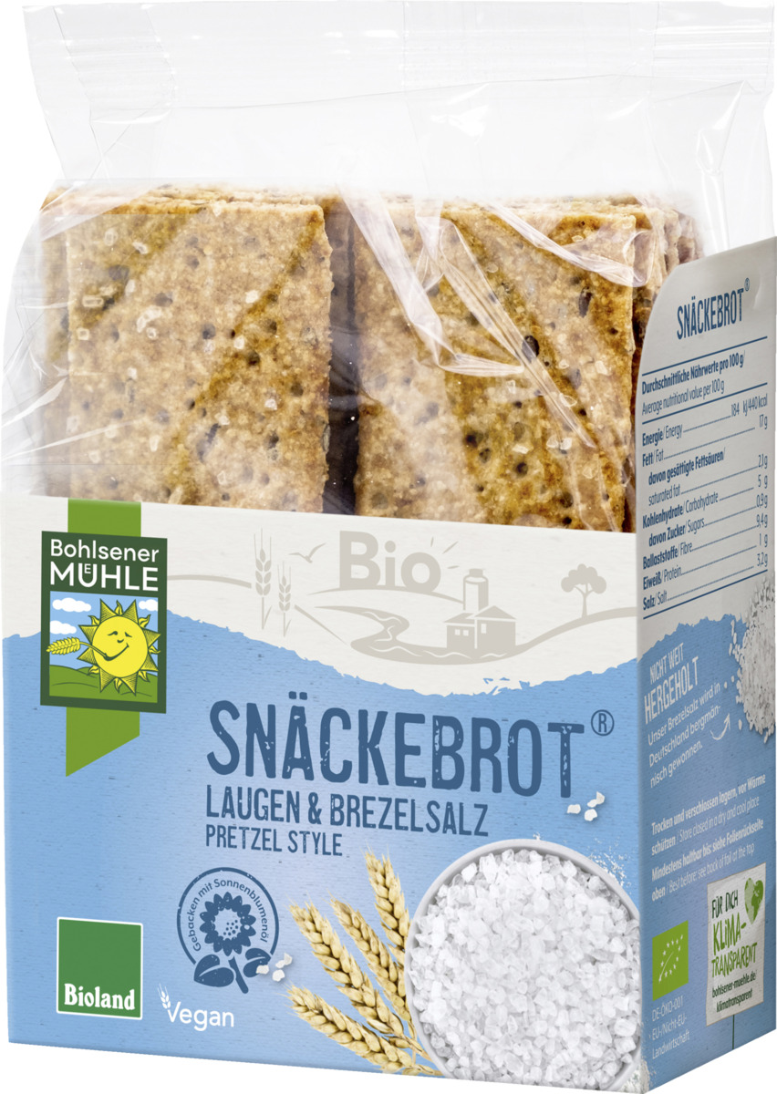 Bild 1 von Bohlsener Mühle Bio Snäckebrot Laugen & Brezelsalz Bioland