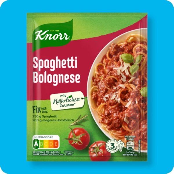 Bild 1 von Fix KNORR® Spaghetti Bolognese je 38-g-Packung