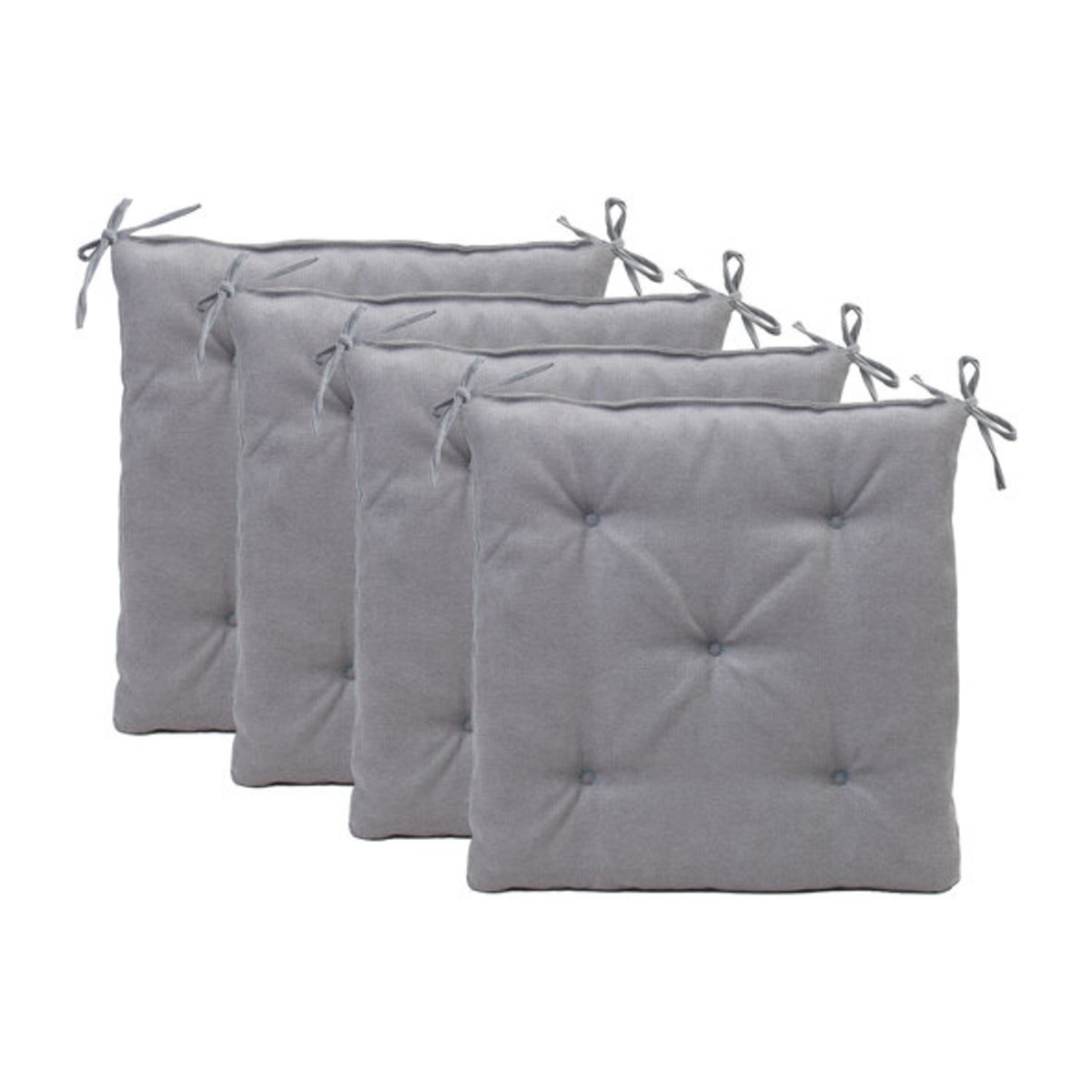 Bild 1 von Sitzkissen Darco, 40 x 40 cm, 4er Set, silber