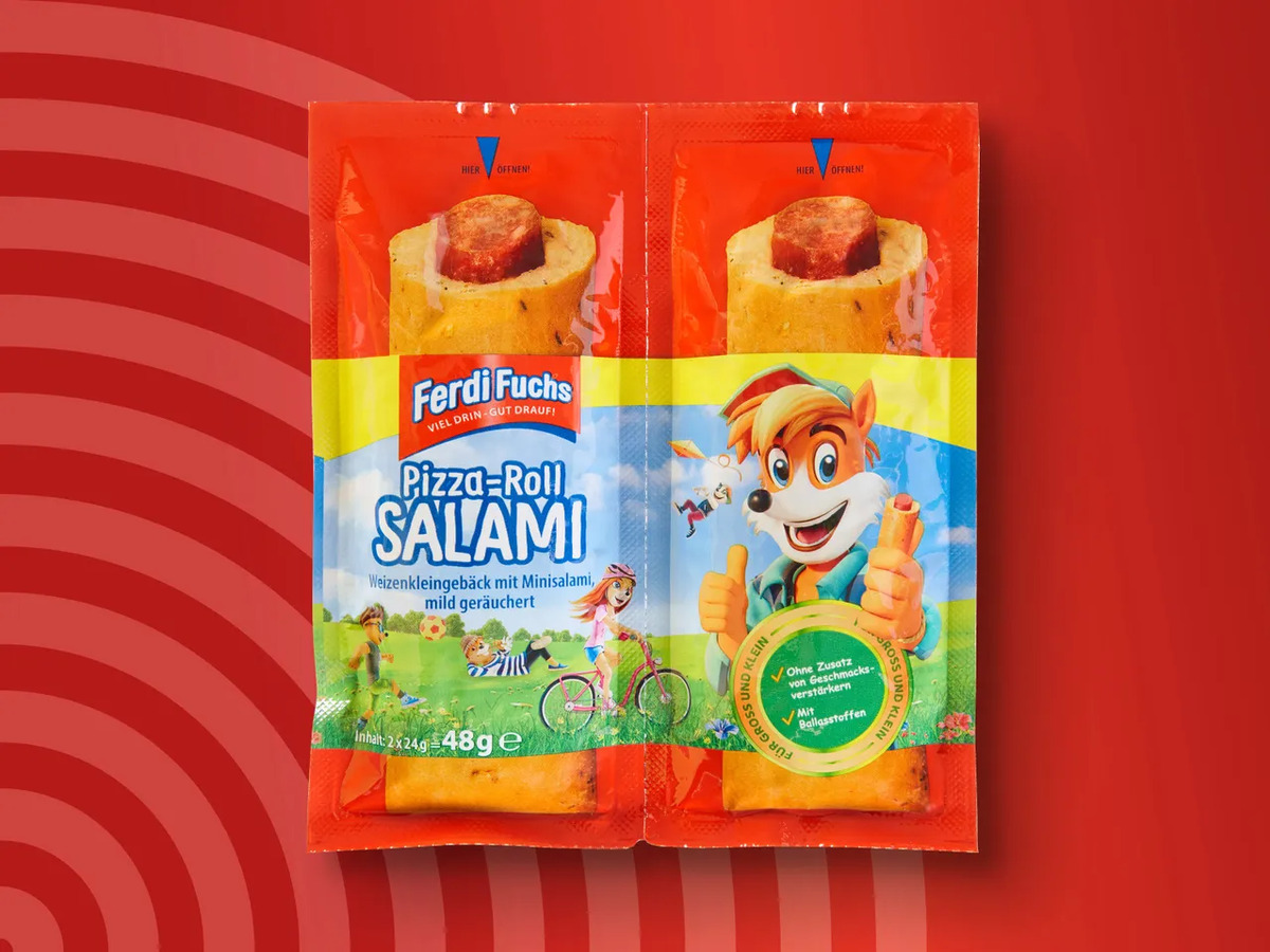 Bild 1 von Ferdi Fuchs Pizza-Roll Salami, 
         48 g